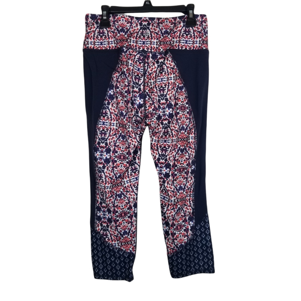 Athleta Small Mid-Rise Patterned Capri Leggings - image 3